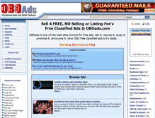 Tablet Screenshot of oboclassifieds.com